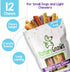 Nature Gnaws - Long Lasting Dog Chews for Dogs - Puppy Chew Treats - Chew Bones - Puppy Bully Sticks and Chew Sticks - Puppy Bones for Teething - Combo Bag - Natural, Rawhide Free (12 Count)